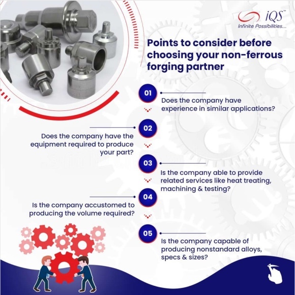 Points to consider before choosing your non-ferrous forging partner